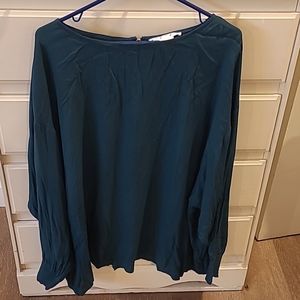 NWT Back Zipper Foresty Green Tunic